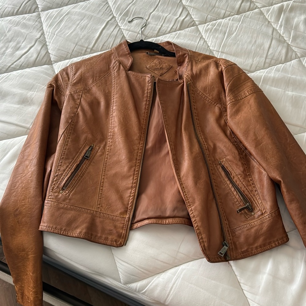 Faux leather jacket